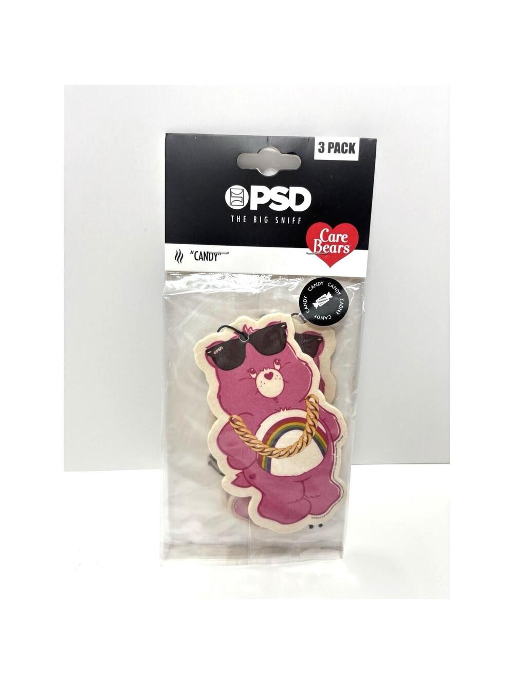 Care Bears Big Sniff 3-Pack Air Fresheners Candy Scent Cheer Bear PSD New
